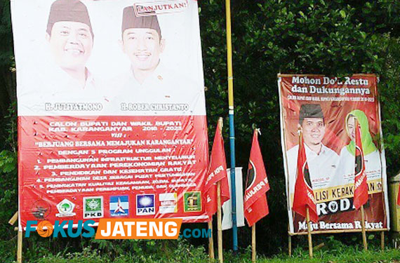 perang baliho di pilbup karanganyar